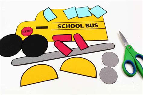 School Bus Template And Craft Idea for Back to School · The Inspiration Edit