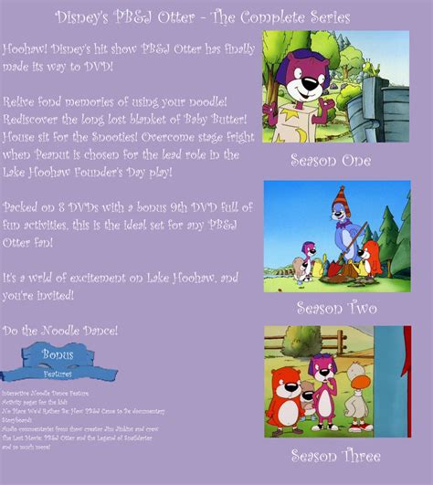 PB and J Otter Complete Series DVD back cover by CDCB on DeviantArt