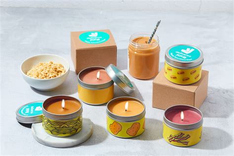 Burger, chicken nuggets and noodle scented candles are available ...