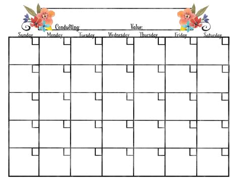 2017 Calendars for Young Women - Ministering Printables