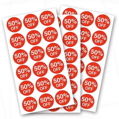 50 Percent Off Stickers,Price Stickers for Retail India | Ubuy