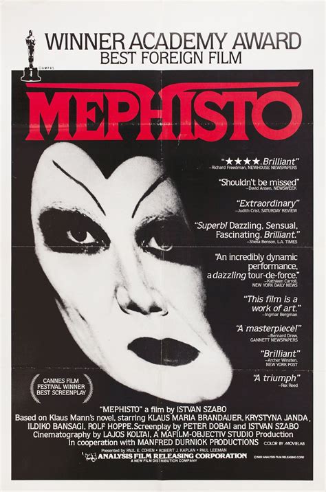 Mephisto Original 1981 U.S. One Sheet Movie Poster - Posteritati Movie ...