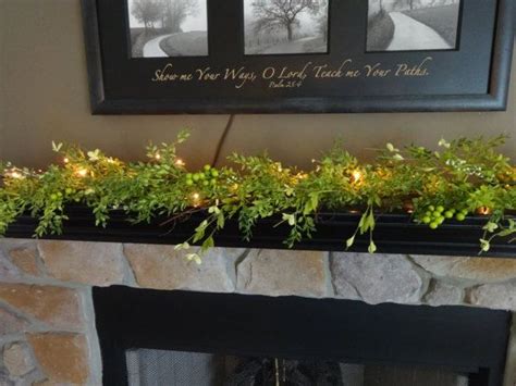 Year Round Mantel Greenery