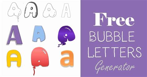 Free Bubble Letters Generator | Add bubble letters with a click!
