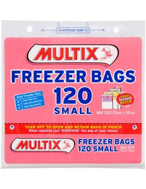 6x MultiX Freezer Bags Small Tear off 120pk for sale online | eBay