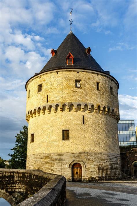 The Broel Towers in Kortrijk or Courtrai, Flanders, Belgium Stock Image ...