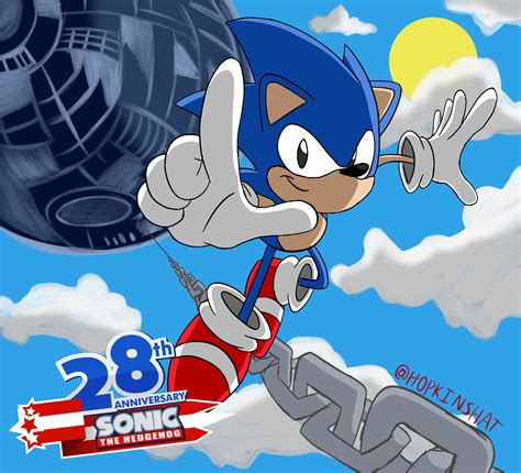 Sonic 28th Anniversary by hopkinshat on Newgrounds