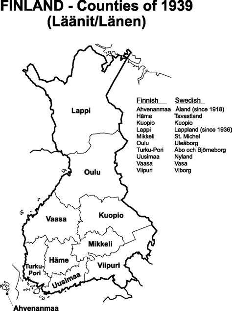 Finland Map 1939 Genealogy - FamilySearch Wiki