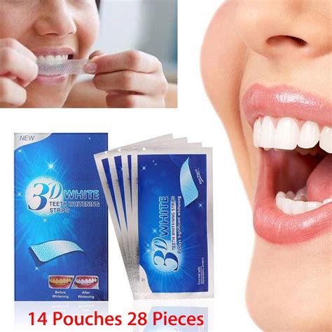 28Pcs Teeth Whitening Strips Teeth Whitestrips White Gel Oral Hygiene ...