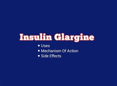 Insulin Glargine: Uses, Side Effects, Dosage | DrugsBank