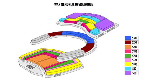 San Francisco War Memorial Opera House Seating Chart | Shen Yun ...