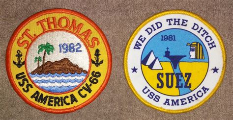 USS America (CV-66) Cruise Patches