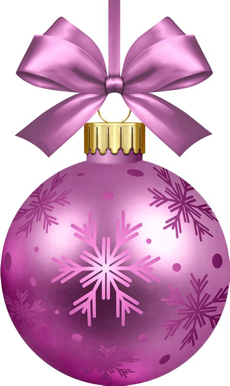 Purple Christmas Ornaments Transparent PNG | PNG Mart