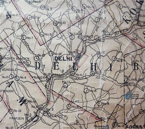 Delhi Map (showing location of old schools) - Delaware County NY ...