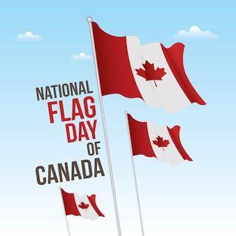 Premium Vector | National flag day of canada