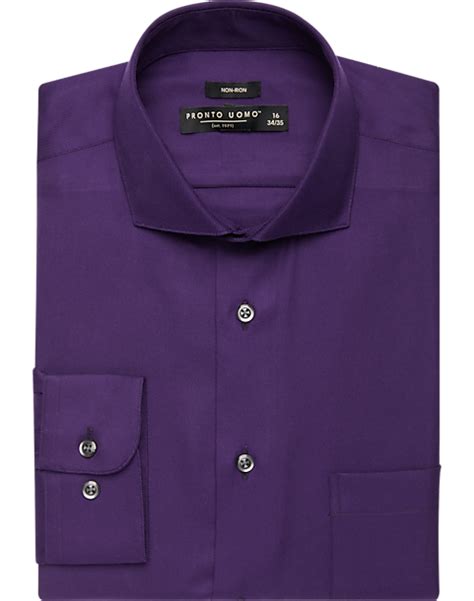 Pronto Uomo Dark Purple Dress Shirt - Men's Sale | Men's Wearhouse