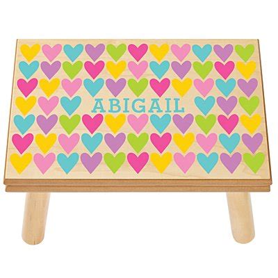 Abundance of Hearts Personalized Step Stool | Parker & Pip