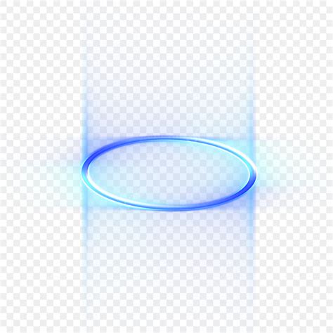 Ring Light Effect PNG Picture, Blue Neon Light Ring Effect Transparent Background, Blue, Neon ...