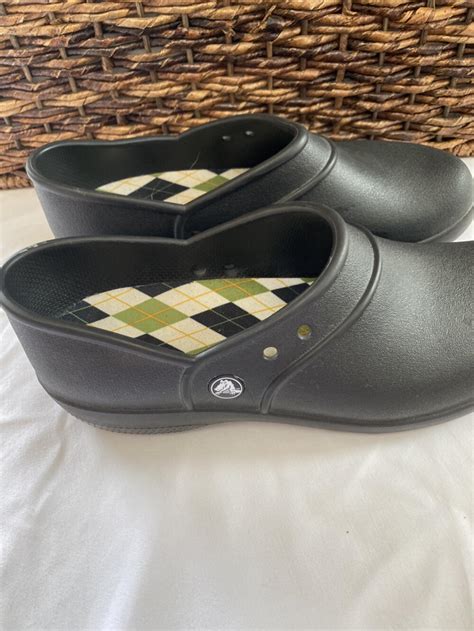 Crocs Womens Clogs Slip Resistant Black Work Slip On … - Gem