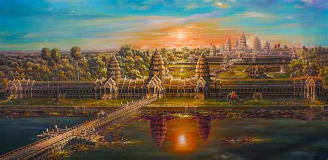 Angkor Wat oil painting. by: You Veasna #angkorwat #oilpainting ...