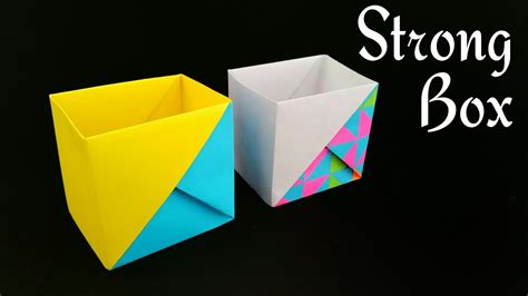 Strong Dual Tone Box from A4 paper - Useful Origami Tutorial by Paper ...