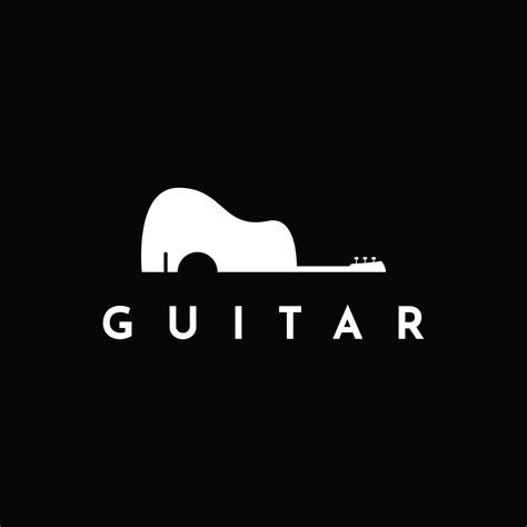 Guitar logo Design Idea Template. Guitar Shop Logo 24647154 Vector Art ...