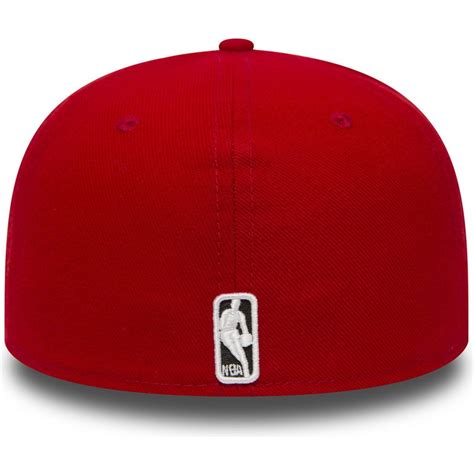 New Era Flat Brim 59FIFTY Essential Chicago Bulls NBA Red Fitted Cap ...