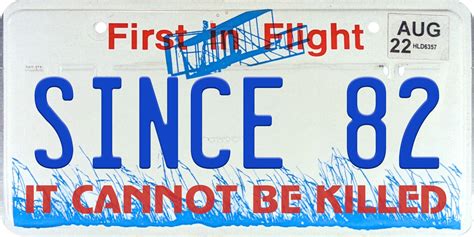 North Carolina's unkillable 41-year-old license plate