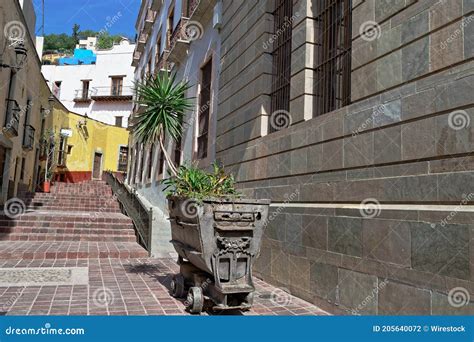 Colorful Buildings in the Old Historic City of Guanajuato Stock Photo ...