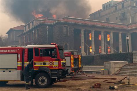 South Africa wildfire that burned University of Cape Town, library of African antiquities is ...