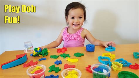 Learn the Colors with Play Doh Animal Shapes - YouTube