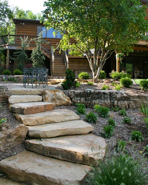 sandstone steppers - Google Search Outdoor Landscaping Ideas Front Yard, Landscaping On A Hill ...