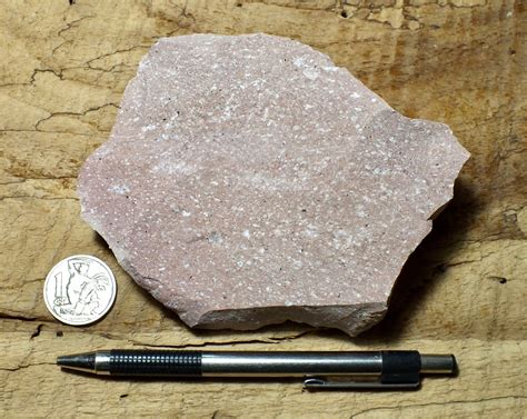 rhyolite porphyry - light pink rhyolite with small phenocrysts - hand ...