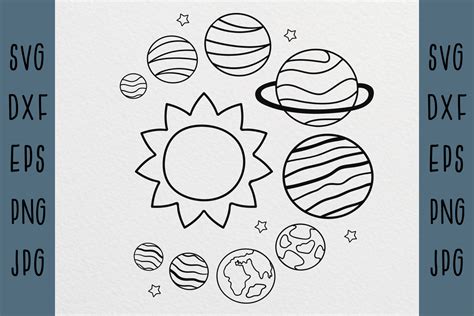 Solar System SVG, Planets SVG, Space Svg Graphic by Nataka · Creative Fabrica