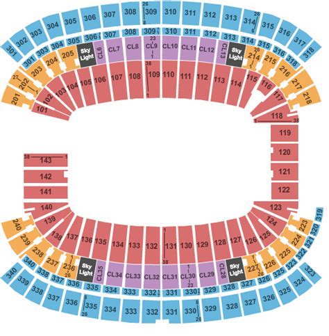 Patriots Stadium Seating Chart View | Elcho Table