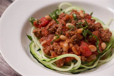 Zoodles with Meat Sauce - Cooks With Passion