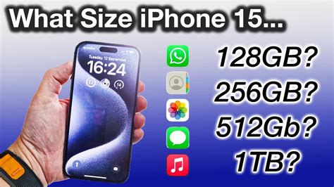 How to Pick the CORRECT iPhone 15 Storage Size GUIDE!! - YouTube