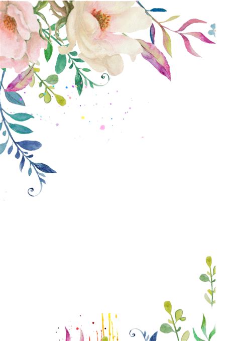 Watercolour Flower Border Clipart Flower Border Png Flower Border | Images and Photos finder