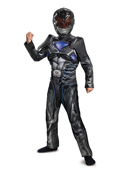 Power Rangers Movie Black Ranger Deluxe Costume for Boys