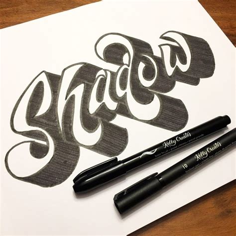 Add Dimensional Shadows to Hand Lettering | Graffiti lettering, Hand lettering art, Cool lettering