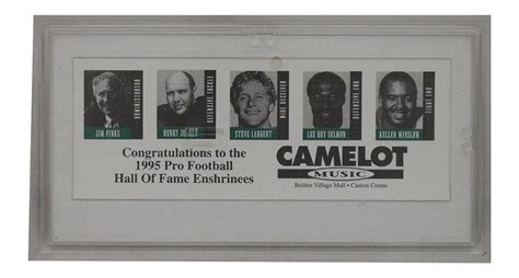 Bill Polian Autographed 1995 NFL Hall Of Fame Game Ticket Plaque BAS ...