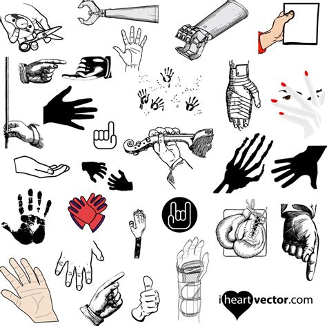 Hands Free Vector Pack Vector Download