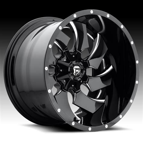 Fuel D239 Cleaver 2-PC Gloss Black Milled Custom Truck Wheels Rims - Fuel - 2PC - Custom Wheels ...