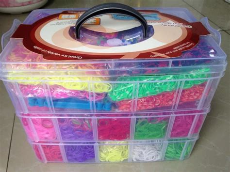 12000pcs Crazy and fun Rubber Loom Band Kit Kids DIY Bracelet Silicone ...