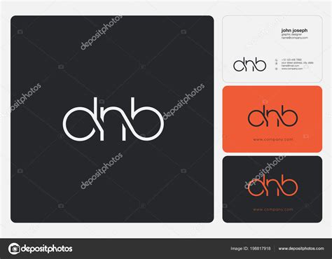 Letters Logo Dnb Template Business Banner Stock Vector Image by ...