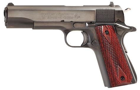 Colt Mfg O1970A1CS 1911 Government Series 70 45 ACP Single 5" 7+1 Rosewood Grip Blued Carbon ...