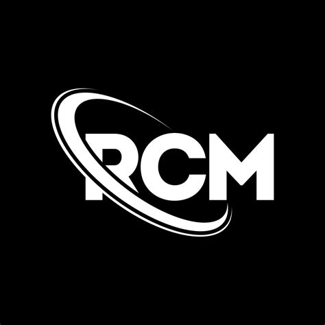 RCM logo. RCM letter. RCM letter logo design. Initials RCM logo linked with circle and uppercase ...