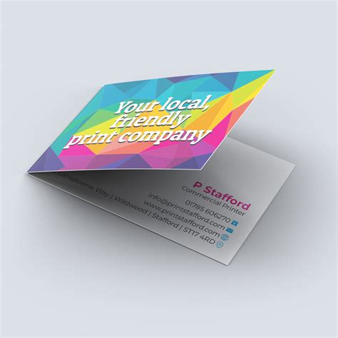 Folding Business Card Template