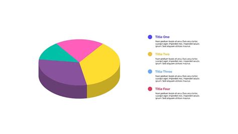 Pie Chart Is Shown With Four Different Colors Google Slide Theme And ...