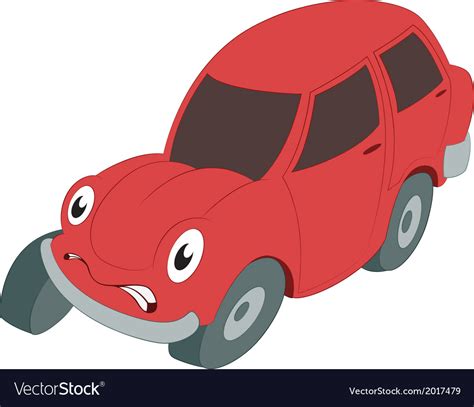 Braking car Royalty Free Vector Image - VectorStock